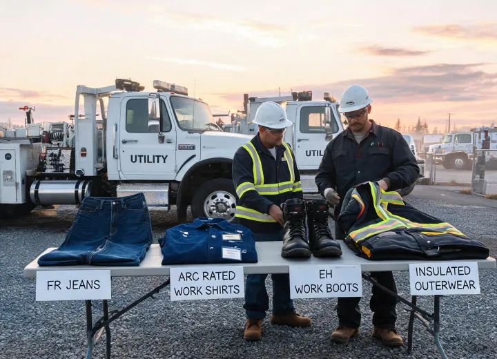 Utility team staging Ariat FR workwear